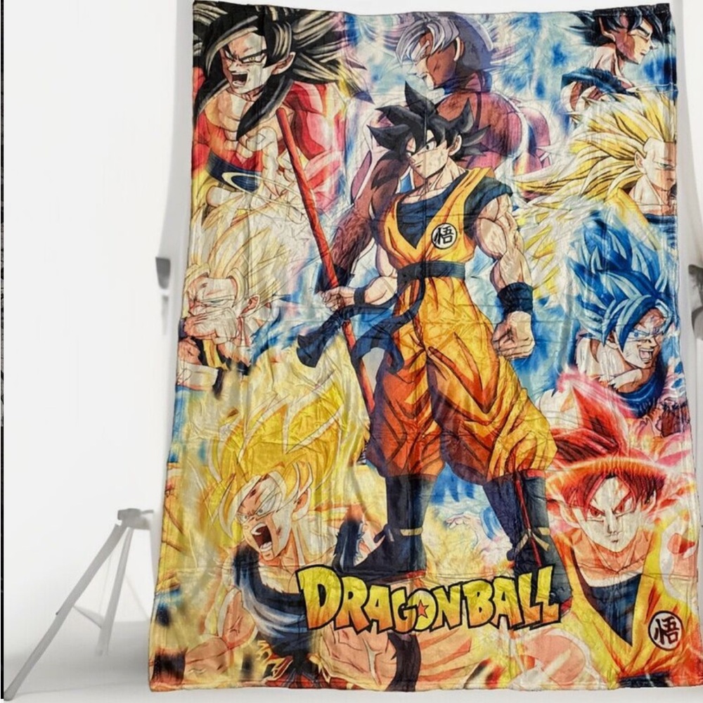 Dragon Ball Z Fleece Throw Blanket 50”x40”